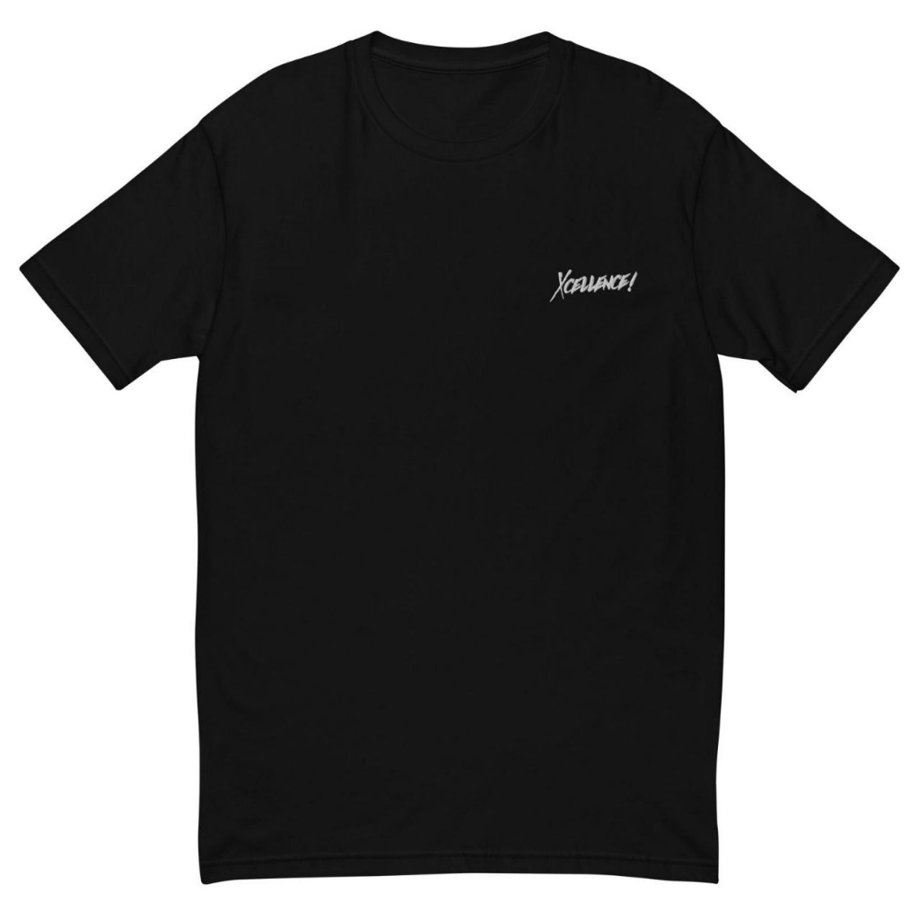 Xcellence! Embroidered Tee — Black